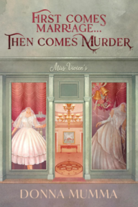 The cover image for the book First Comes Marriage Then Comes Murder.